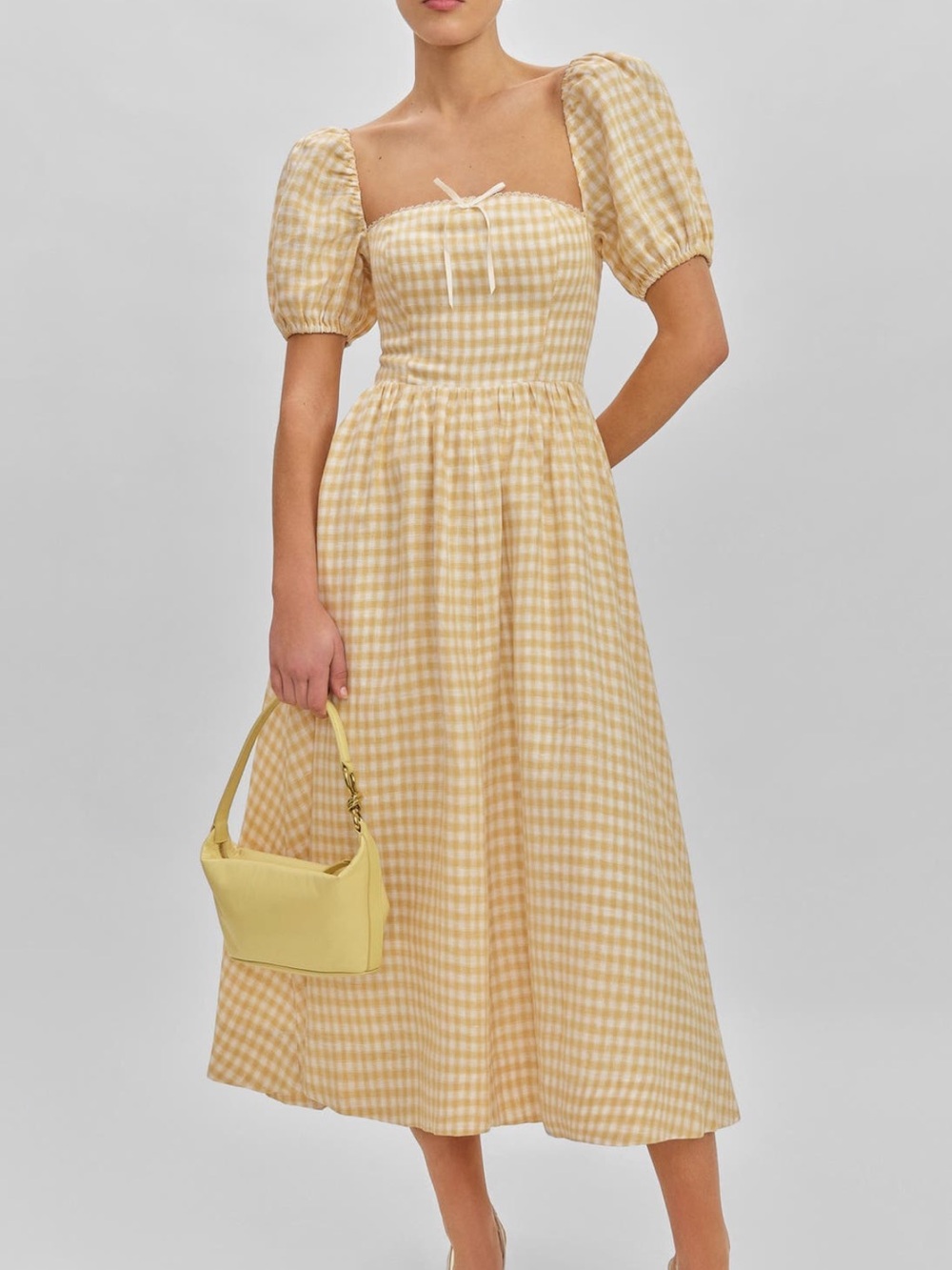 Reformation Marella puff sleeve dress